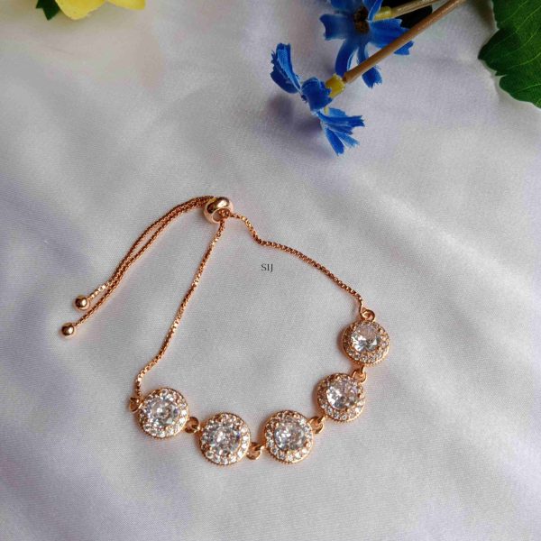 Rose Gold Round Shape Design Bracelet