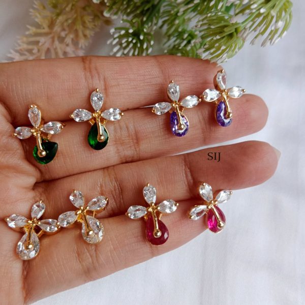 Imitation AD Stones Ear Studs (Set of Two)